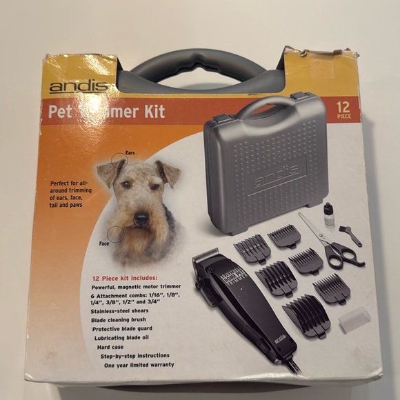 Andis Pet Trimmer Kit 12 Piece NEW - Picture 1 of 6